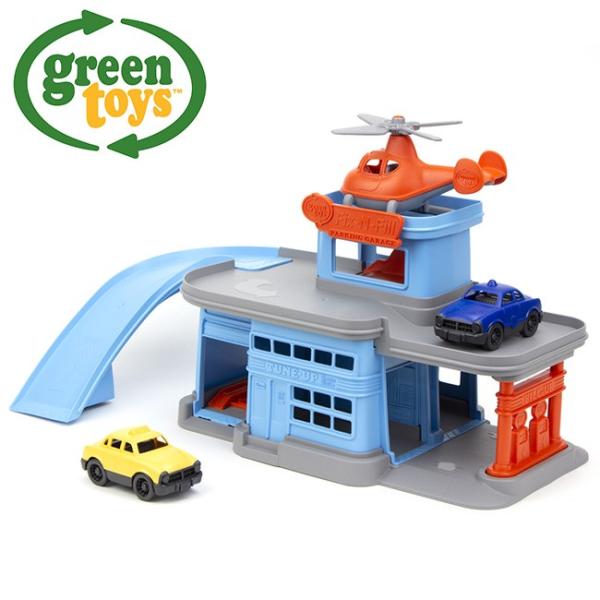 green toys パーキングガレージ GRT-PPGB-1312(おもちゃ 玩具 車 カー 室内...