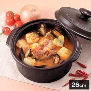 ニュートーセラム鍋 深型 22cm 2.3L 直火対応型 TSP-131CM-B(両手鍋