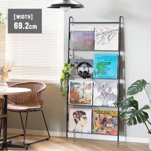 レコードラック 幅69.2 約幅70 LP 収納ラック LPレコードラック スリム