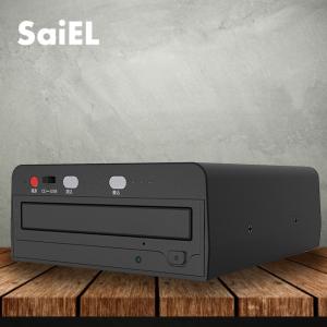 SaiEL CDダビング機 SLI-CDW01(CD ダビング コピー 書込み 読込み 録音 ダビング機 簡単 操作 シンプル) 1-2W｜kireispot