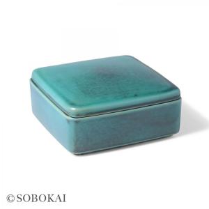 SOBOKAI ソボカイ トルコ青釉 角お重 2段(お正月 おせち お節