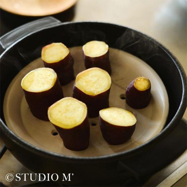 studio m’ スタジオエム アルバート 蒸し皿(陶器 日本製 ホワイト 白 そのまま 食卓 蒸...