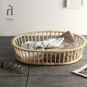 ツルヤ商店 籐バスケット maru L(籐 ラタン カゴ バスケット 収納かご