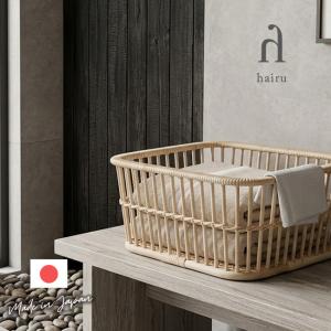 ツルヤ商店 ハイル 籐製 脱衣かご（オーバル）/hairu Hile ラタン