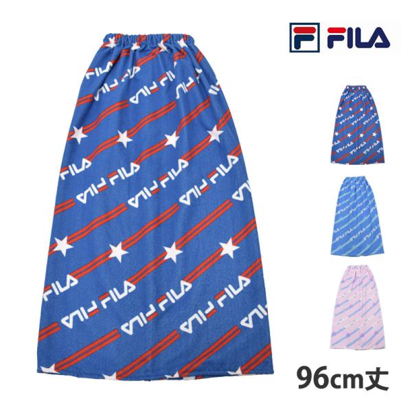 FILA フィラ 巻きタオル 96cm ラップタオル まきタオル マイクロファイバー プールタオル ...