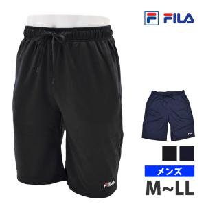 FILA フィラ ショートパンツ メンズ ボトム 潤COOL ハーフパンツ サマーパンツ 保温冷感 UVカット ストレッチ 軽量 ひざ丈 412330 M L LL ネコポス送料無料｜kireistore