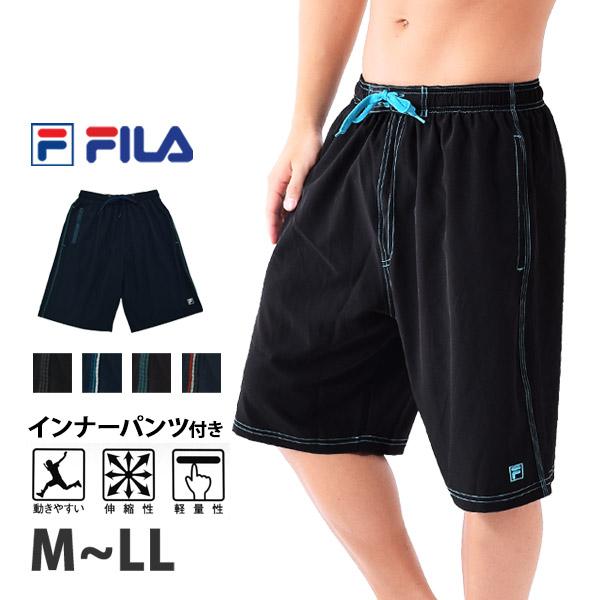 FILA サーフパンツ フィラ メンズ 水着 インナーパンツ付き ハーフパンツ スイムボトム スイム...