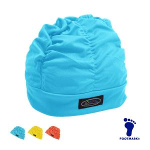 スイムキャップ ゆったりアクアキャップ ギャザー