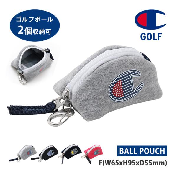 値下げ Champion GOLF チャンピオン ゴルフ ボールポーチ ゴルフポーチ キーホルダー ...