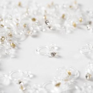 ノンホールピアス 樹脂 パーツ カン付き ラインストーン付き アレルギー対応 DIY ハンドメイド 10ペア20個｜kirelab-net