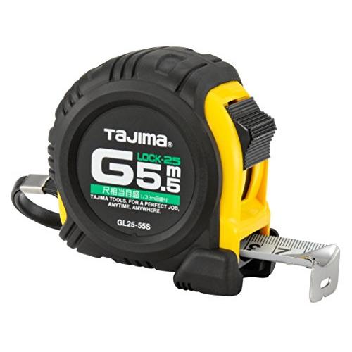 タジマ(Tajima) コンベックス 5.5m×25mm Gロック25 尺相当目盛付 GL2555S...