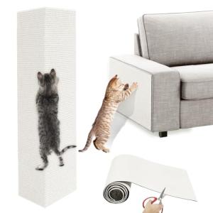 Pawaboo 猫 爪研ぎ 猫 爪研ぎ防止シート 猫用爪とぎマット つめとぎ 爪研ぎ 40×200cm 猫 つめとぎポールリペア キャットタワー｜kirelab-net
