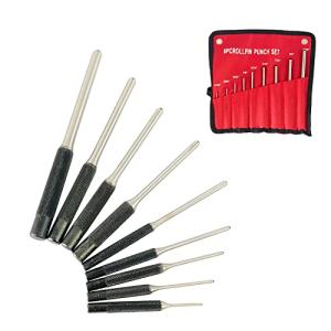 HFS(R) ピンポンチセット 9本 Φ1.5-Φ7.9mm ロールピン パンチセット 穴あけ工具 DIY 機械 車両 木製品 キャリングバッグ｜kirelab-net