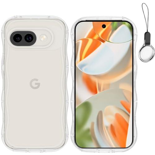 HILEGENER Google Pixel 9A かわいい ケース うねうね 耐衝撃 グーグル ピ...
