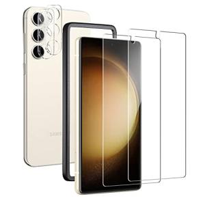 Galaxy S23 フィルム 2枚 + カメラフィルム2枚指紋認証対応ガイド枠付きGalaxy S23 ガラスフィルム 旭硝子素材製Samsu｜kirelab-net
