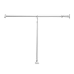 HEIAN SHINDO 押入れ収納 つっぱり棒支えポール付 つっぱり棒 ホワイト 幅110~190cm 高さ69~115cm 耐荷重50~40｜kirelab-net