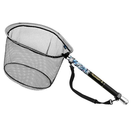 サンライク(SANLIKE) タモ網 カーボン製 9段伸縮式 3m 超軽量 小継玉の柄 ランディング...