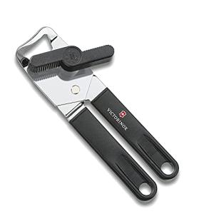 VICTORINOX(ビクトリノックス) カンオープナー 簡単に缶のふたを開けることができる缶切り ブラック 円形刃の手動式カンオープナー 栓抜｜kirelab-net