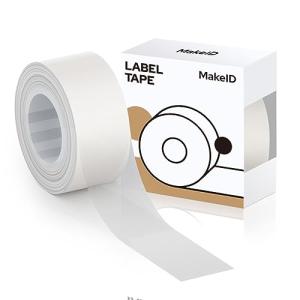 MakeID L1/Q1ラベルプリンター専用 純正感熱ロール紙 幅16mm長4m 全面ラベル 手書き/値札/宛名に適用 資料分類/オフィス家庭/キ｜kirelab-net