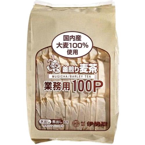 伊勢惣 釜煎り麦茶業務用100P 10g×100P