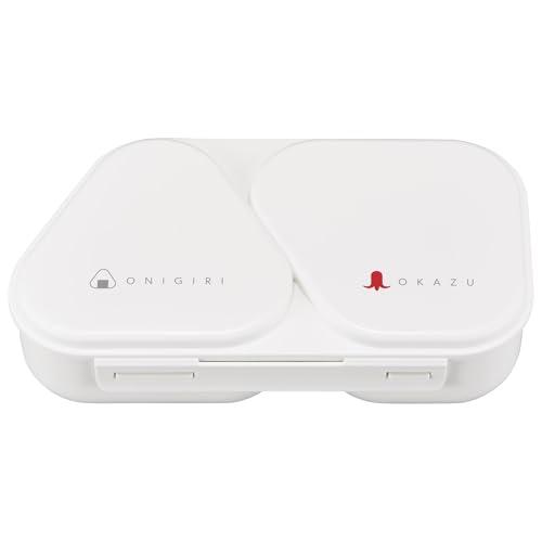 オーエスケー（OSK) 弁当箱 おにぎり ランチケース 大きめ 625ml ホワイト 押し型付 抗菌...