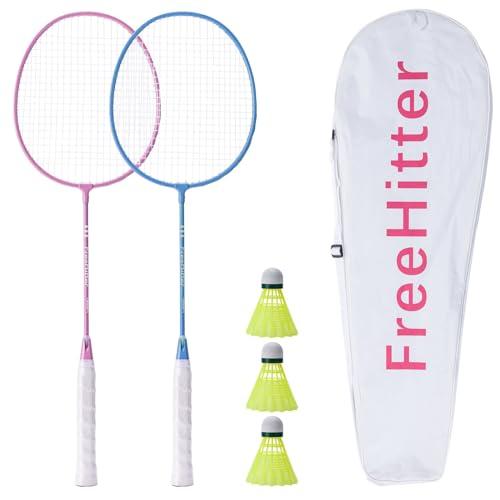 FreeHitter 2本組み バドミントンラケット バドミントンセット プレストラングバドミントン...