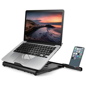 エレコム ノートPCスタンド 折りたたみ 8段階 スマホスタンド付 ~15.6インチノートPC対応 折りたたみ時サイズ:幅280×奥行280×高｜kirelab-net