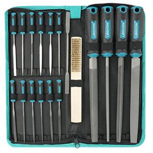 LIBRATON ヤスリセット 31点セット 鉄工ヤスリ 平 丸 半丸 三角 棒やすり 金属 プラモデル 木工用ヤスリ ダイヤモンドヤスリ 細目｜kirelab-net