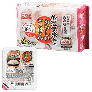 アイリスオーヤマ(IRIS OHYAMA) パックご飯 180g ×6個 秋田県産 あきたこまち 国産米 100% 低温製法米 非常食 米 レト｜kirelab-net