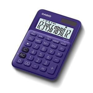 カシオ カラフル電卓 パープル 12桁 ミニジャストタイプ MW-C20C-PL-N｜kirelab-net