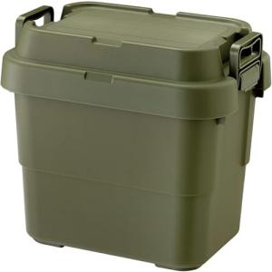 リス(RISU) 収納ボックス トランクカーゴ 22L グリーン 日本製 TC-20S コンテナ ボックス スタッキング 屋外収納 キャンプ 防｜kirelab-net
