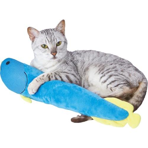 アドメイト (ADD. MATE) 猫用おもちゃ ながーいけりぐるみデンタル 歯みがきアロワナ