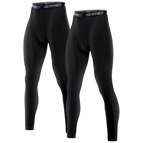 [NEWHEY] スポーツタイツ メンズ ２枚セット コンプレッションウェア 「UVカット・吸汗速乾...