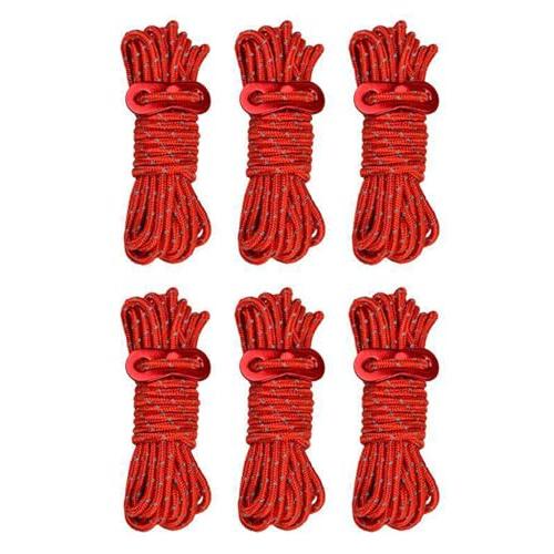 LIKENNY テントロープ 4mm * 4m 耐荷重200KG ガイロープ パラコード ロープ ガ...