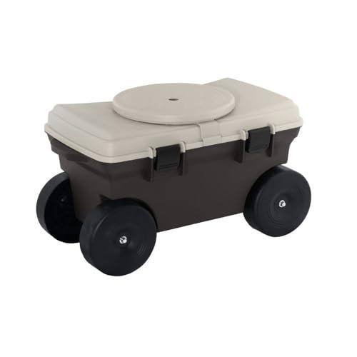 ベストコ フィールドカート トレー 回転座面付 ブラウン 51×30.5×29.5cm MA-222...