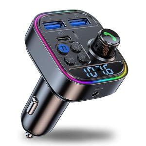 クルマ旅専門家監修FMトランスミッター Bluetooth 5.3 Seefox 車載充電器 PD30W 急速充電 + 2.4A 2ポート対応｜kirelab-net