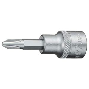 トネ(TONE) ドライバービットソケット HP3H-P2 差込角9.5mm(3/8) (+)No.2｜kirelab-net