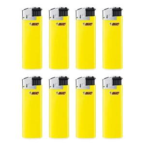 Bicジャパン ビック(Bic) ライター J38 電子式 使い捨て イエロー 8本セット J38E-YLW8P｜kirelab-net