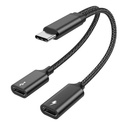 MOGOOD USB C分?器 USB C Yスプリッタケーブル USB CからUSB Cマザーアダ...