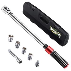 トルクレンチ プレセット型 車/バイク修理レンチ 差込角12.7mm(1/2インチ) 20-220N・m タイヤ 17/19/21/24mm 3｜kirelab-net