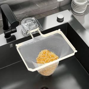 Homspark 三角コーナー いらず 強力吸盤 サンカクコーナー水切りネット ホルダー シンク ゴミ受け キッチン 生ゴミ処理 水切りネット｜kirelab-net