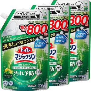 まとめ買いトイレマジックリン消臭・洗浄スプレー 汚れ予防プラス シトラスミントの香り つめかえ用 800ｍｌ×3個｜kirelab-net