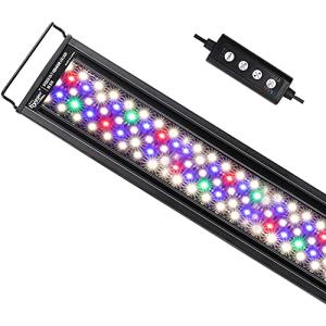 hygger 水槽ライト アクアリウムライト LED 熱帯魚ライト 水槽用 7色LED 215LED 42W 昼光と月光モード 明るさ調整 タイ｜kirelab-net