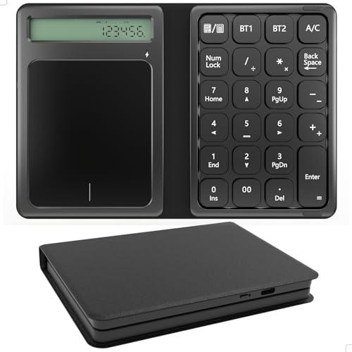 Ewin Bluetooth5.1 テンキー タッチパッド 電卓 ワイヤレス 数字 折りたたみ パン...