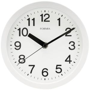 Formia(フォルミア) 掛時計 掛け時計 見やすい シンプル 連続秒針 置き掛け兼用 アナログ 保土ヶ谷電子販売 ホワイト HWC-026W｜kirelab-net