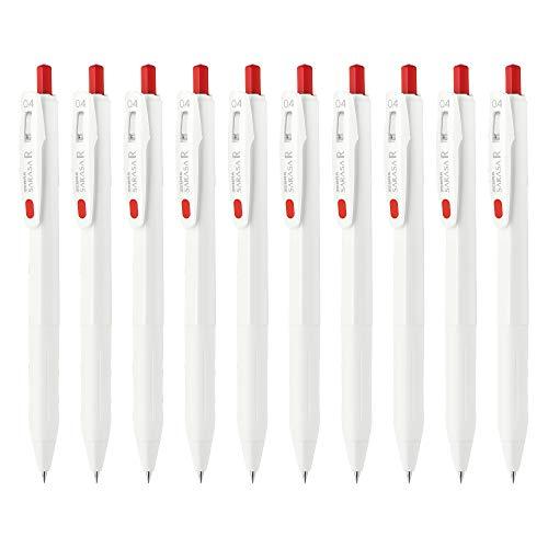 ゼブラ ジェルボールペン サラサR 0.4mm 赤 10本 B-JJS29-R1-R