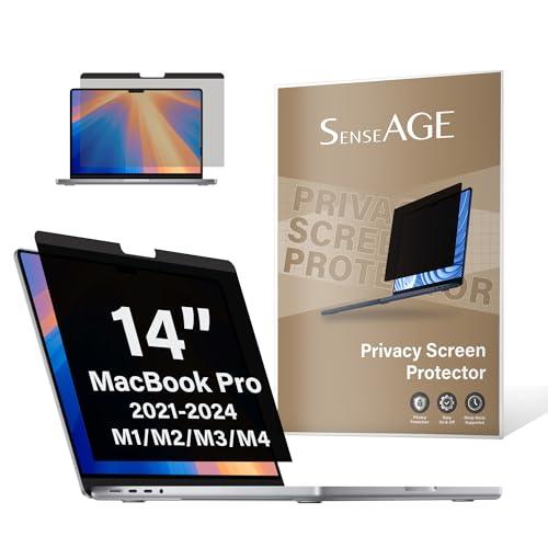 SenseAGE MacBook Pro 14インチ プライバシーフィルム マグネット式 ブルーライ...