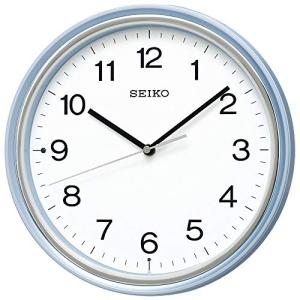 セイコークロック(Seiko Clock) 掛け時計 電波 アナログ 薄青パール 直径27.5x4.7cm KX252L｜kirelab-net