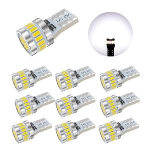 T10 LED ホワイト 爆光 10個 LED T10 車検対応 3014LEDチップ24連 12V 車用 ポジション/ライセンスランプ/ナンバ｜kirelab-net
