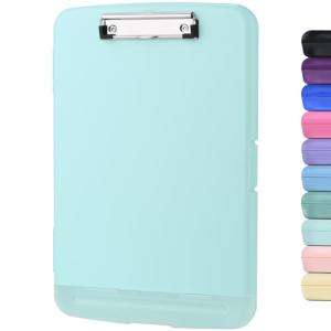 ZCZN クリップボードフォルダ A4 クリップファイル a4 バインダー収納ケース a4 横開き 書類ケース プラスチック(エッグシェル・ブル｜kirelab-net